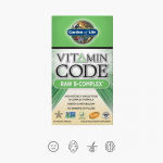 Garden of life Vitamin Code RAW B-COMPLEX - t&auml;ielikud B-vitamiinid koos probiootikumide, antioks&uuml;dantide ja ens&uuml;&uuml;midega. Bioaktiivne kompleks, 120 vegankapslit