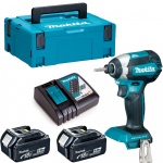 Makita juhtmeta l&ouml;&ouml;kdraiveri (DTD153RTJ) komplekt, 18 V, 2 x 5 Ah, laadija + &uuml;mbris