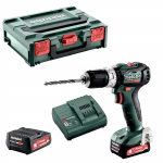 Akukruvikeeraja Metabo PowerMaxx SB 12 BL (601077500) komplekt, 12 V, 2 x 2 Ah, laadija + &uuml;mbris