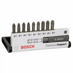 Boschi puurikomplekt Diamond Impact, 10 tk, 25 mm (PZ2, PZ3)