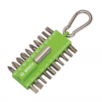 Boschi kruvikeerajate komplekt karabiiniga, roheline, 1 tk.