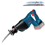 Aku lineaarsaag Bosch GSA 18 V-LI, 18 V + saelehed, 2 tk.