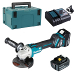 Makita DGA511RTJ akunurklihvimismasina komplekt, 18V, 125mm, 2 x 5Ah, laadija + &uuml;mbris