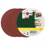 Boschi ekstsentriline lihvpaberi komplekt, 125 mm, 80 120 240 karedus, 25 tk.