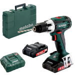Akukruvikeeraja Metabo BS 18 LT (602102530) komplekt, 18 V, 2 x 2 Ah, laadija + &uuml;mbris