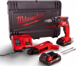 Milwaukee M18 FSGC-202X akusae komplekt, 18 V, 13 Nm, 2 x 2 Ah, laadija + &uuml;mbris
