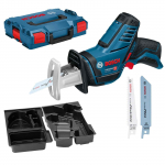 Juhtmeta lineaarsaag Bosch GSA 12V-14, 12 V + saelehed (ilma aku ja laadijata)