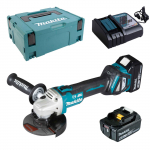 Makita DGA513RTJ akunurklihvimismasina komplekt, 18V, 125mm, 2 x 5Ah, laadija + &uuml;mbris