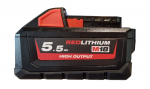Aku Milwaukee M18 HB5,5, 18 V, 5,5 Ah