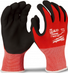 Milwaukee latekskattega kindad 1. taseme l&otilde;ikekindlad, L/9