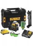 Dewalti juhtmeta roheline lasertaseme komplekt DCE089D1G, 10,8 V, 3x360&deg;
