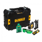 Dewalt ristjoon laserikomplekt rohelise kiirega, 20 m DW088CG + kaugusm&otilde;&otilde;tja kuni 30 m DWHT77100