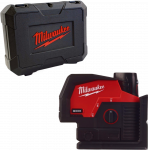 Juhtmeta Cross Laser Level Milwaukee M12 CLLP-301C komplekt, roheline, 1 x 3 Ah, laadija + &uuml;mbris