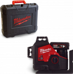 Juhtmeta Cross Laser Level Milwaukee M12 3PL-401C komplekt, roheline, 1 x 4 Ah, laadija + &uuml;mbris