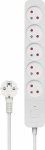 Savio surge protector power strip 5 sockets 5 m White (SAVLZ-10)