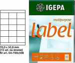 Mondi LABELS A4 IGEPA 70.0 X 50.8 MM BIAŁE (100)