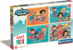 Clementoni CLE puzzle 4w1 SuperKolor DC Superfriends 21520