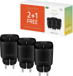 Hombli EU Smart Socket Promo Pack, 2+1 Black