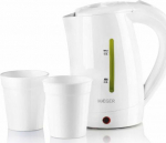 Haeger EK-10W.015A Travel Electric kettle with two cups 0.5L 1100W