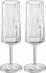 Koziol Champagne glasses CLUB No. 14, super glass, 2 x 100 ml, KOZIOL
