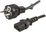 DELTACO CEE 7/7 - C13 - power cord, 0.5 m, black