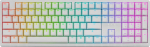 Ducky Zero 6108 Pure White Wireless Gaming Tastatur - MX2A Red (US)
