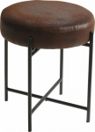 Home Styling Collection Round stool with metal frame, &Oslash; 36 cm