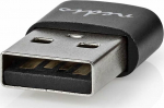 Adapter USB Nedis CCGB60920BK USB-A - USB-C Czarny (CCGB60920BK)