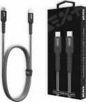 NEXT ONE USB-C / USB-C 3.1 Gen 2 1.2m space gray - NEXT ONE Kabel Braided USB-C / USB-C 1.2 m space gray