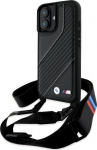 BMW M Edition Carbon Stripe & Strap Hardcase for Apple iPhone 16 Plus
