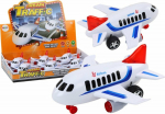 LeanToys Passenger Plane Lights Sounds Drive White