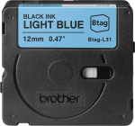 Brother BTAG-L31 | Black on Light Blue | Btag