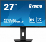 iiyama ProLite XUB2793HS 27" 16:9 Full HD IPS Display schwarz 69cm (27"), 1920 x 1080 IPS 100Hz, 1ms, DisplayPort, HDMI, Lautsprecher 2x 2W, VESA 100x100, h&ouml;henverstellbar, Pivot, neigbar, drehbar, EEK: E (22kWh/1000h, 69cm) [Energieklasse E] (XUB279 ...
