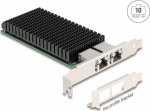 DELOCK PCI Express x8 Netzwerkkarte 10 Gigabit LAN 2 x RJ45