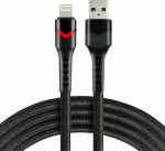 Kabel USB Usams USB-A - Lightning 1 m Czarny (CBB-1IBR)