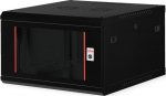 ROLINE Basic Plus - housing network cabinet - 600x600 BxT - suitable for Wandmontage - Jet Black, RAL 9005 - 6U - 48.3 cm (19")