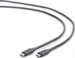 Kabel USB Gembird USB-C - USB-C 1 m Czarny (CCP-USB3.1-CMCM-1M)