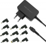 Qoltec Universal AC Adapter 65W | 10 Plug-ins