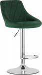 Leobert KAST stool - velvet green / chrome base