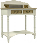 Dressing table SAMIRA 80x48xH101cm, antique white/natural