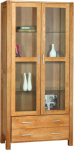 Display cabinet CHICAGO NEW 91x40xH190cm, oak