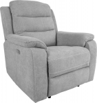 Recliner armchair MIMI with electric mechanism, light grey