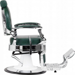 Activeshop Gabbiano President Barber Chair Green with Chrome Frame