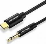 CABLE AUDIO 3.5MM TO USB-C/1.5M BLACK BGABG VENTION