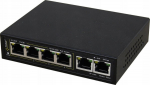 SG64WP PULSAR Switch PoE 6-portowy Gigabit Ethernet 4xPoE 2xUpLink 60W no power supply