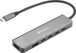 Sandberg 136-77 USB-C 6-in-1 MediaDock