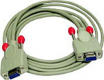 LINDY Null modem cable PC an PC SUB-D 9polig F/F 5m