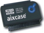 aixcase USB 3.0-to-SATA&/IDE-Converter OTB, with power supply T&Uuml;V
