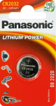 Patarei Panasonic CR2032 3V Liitium 220mAh, 1 patarei h3.2mm d20mm (asendab LR2032/DL2032/KCR2032)