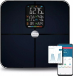 Evolveo Salente Bathroom Scale BodyFit Smart Personal Diagnostic Fitness Scale Bluetooth Black
